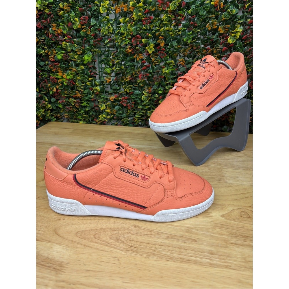 Adidas Original Continental 80 Leather Sneakers Shoes Easy Orange Men 9.5 CG7124